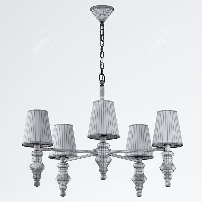 VILLA LUMI VITERBO Ceiling Light 3D model image 3