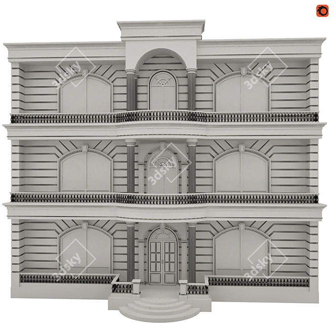 Luxury Dream Home 3D model image 4