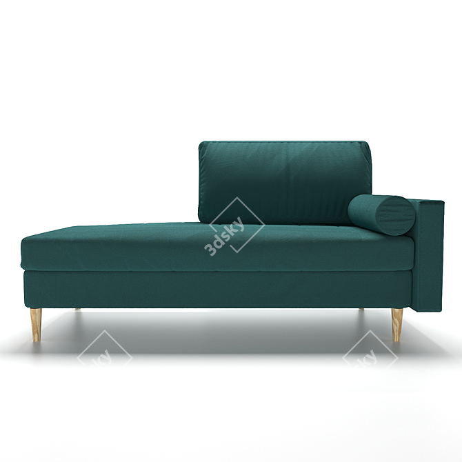 Minimalist Emerald Couch 3D model image 3