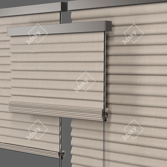 Wooden Blinds Set - Various Sizes 3D model image 2