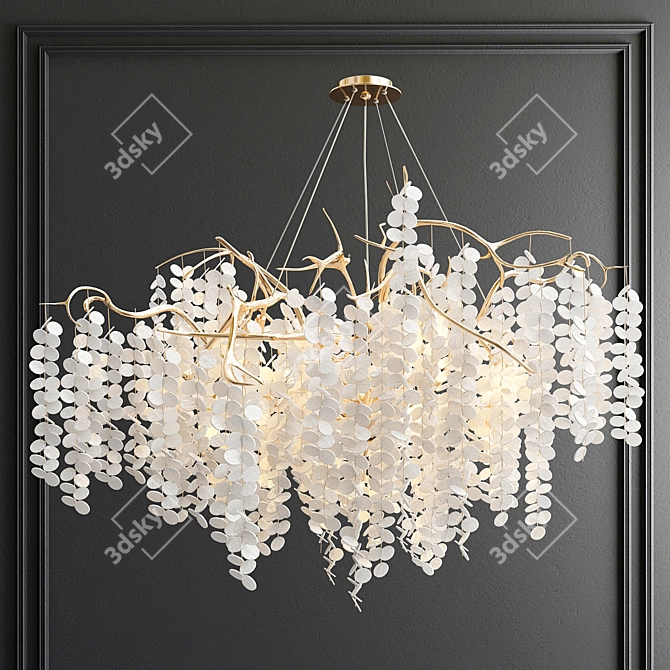 Enchanting Branching Chandelier 3D model image 1