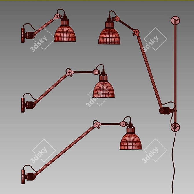 Gras Sconse Lamp 3D model image 2