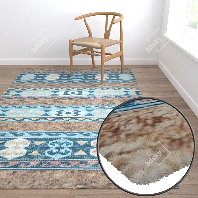 Luxury Carpet Set: High-quality Textures 3D model image 5