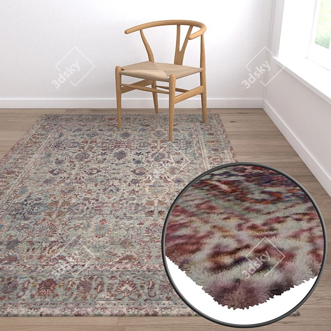 High-Quality Carpet Set 3D model image 5