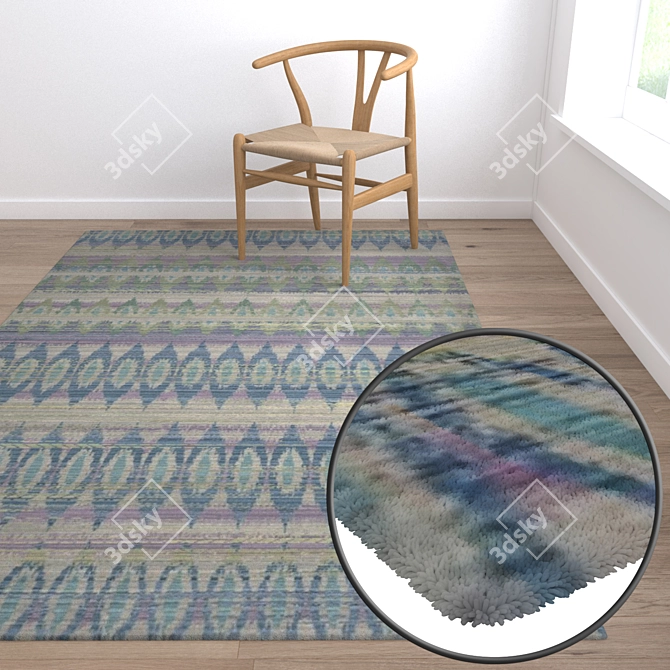 Versatile Carpet Set for Stunning Renders 3D model image 5