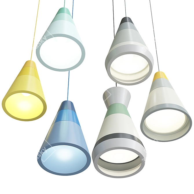 Colorful DIY Suspension Design Set 3D model image 7