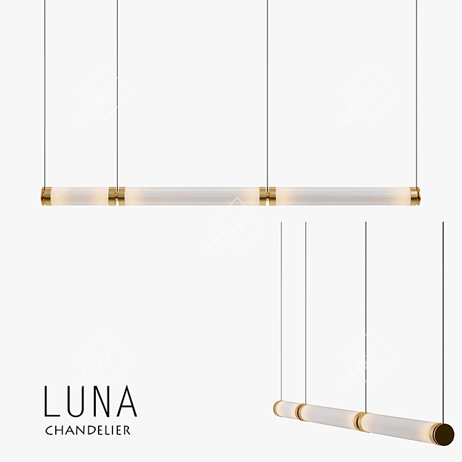 LUMINOUS LUNA Pendant Light 3D model image 1