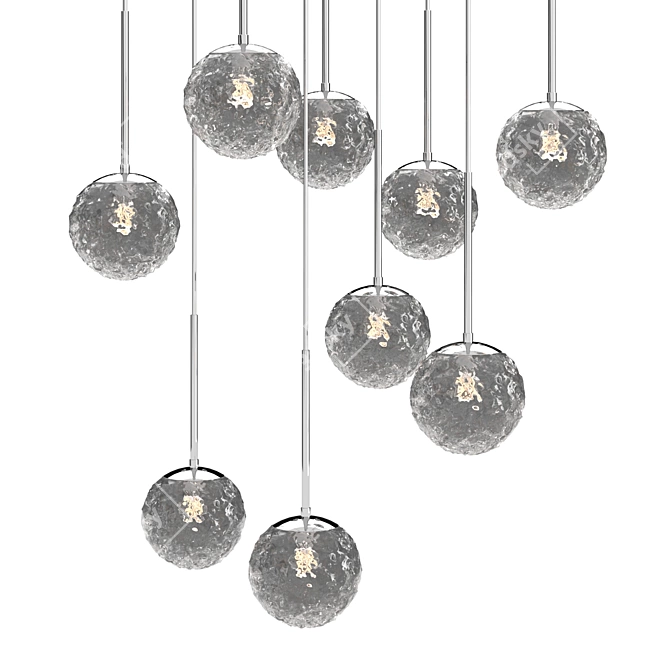 Elegant Sphere Pendant Lamp 3D model image 1