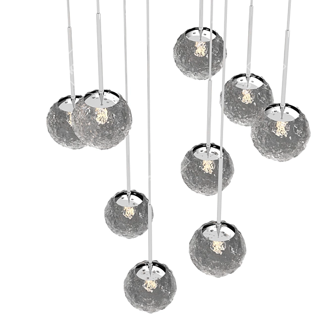 Elegant Sphere Pendant Lamp 3D model image 3
