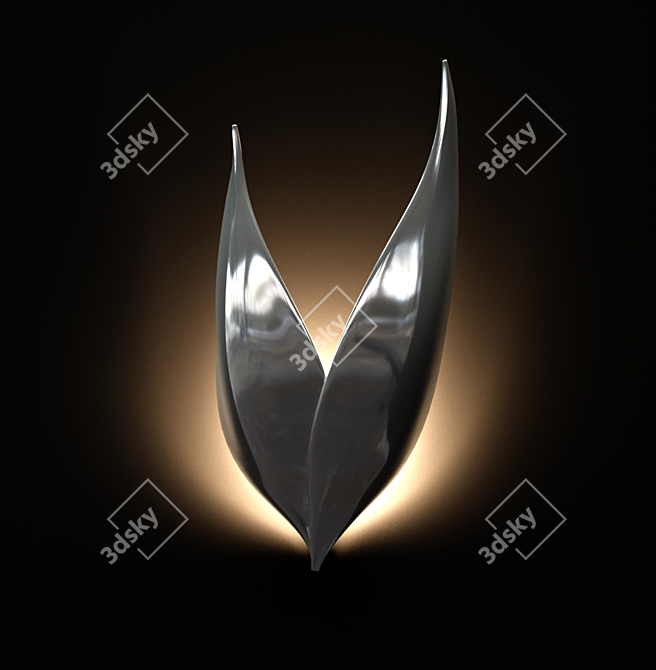 Title: Metal Wings Sconce by Novosvet 3D model image 2