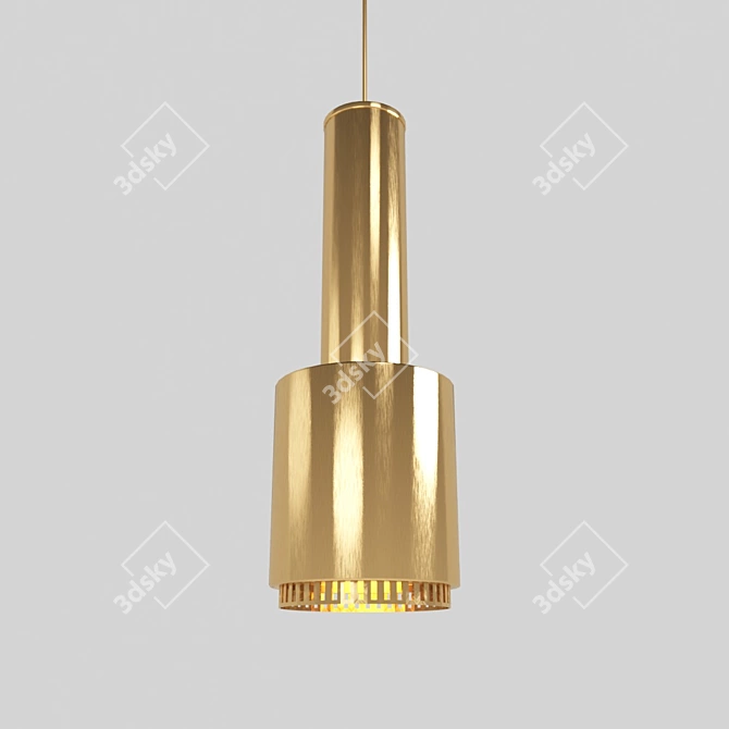 Alto Gold Modern Pendant Light 3D model image 1