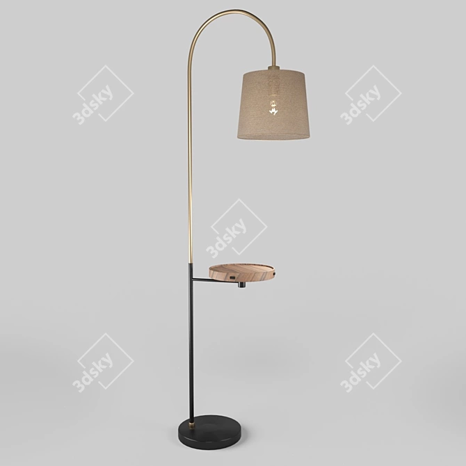 Modern USB Floor Lamp - 40.18330 3D model image 1