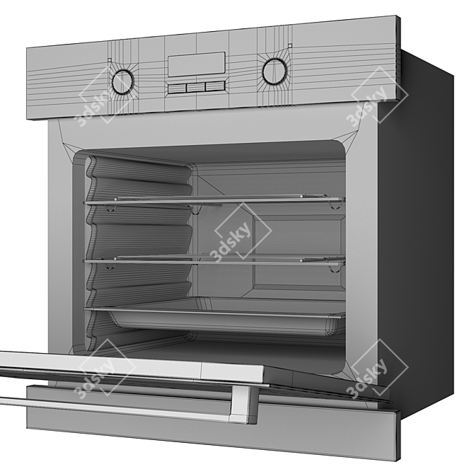 Electrolux EZB52430AX Built-In Oven - Sleek and Efficient 3D model image 5