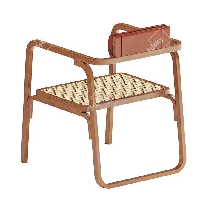 Elegant Oria d'Hermes Chair 3D model image 2