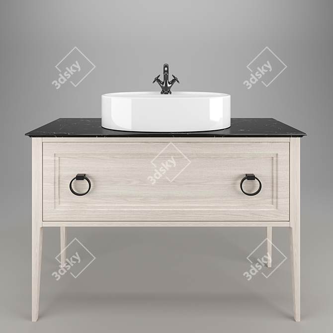Classic Elegance: Plaza Bathroom Collection 3D model image 1