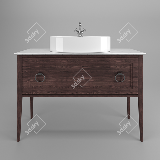 Classic Elegance: Plaza Bathroom Collection 3D model image 6