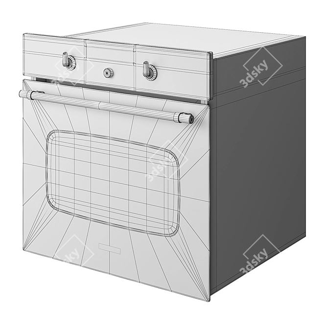 Samsung Retro Oven NV70H3350CB 3D model image 4