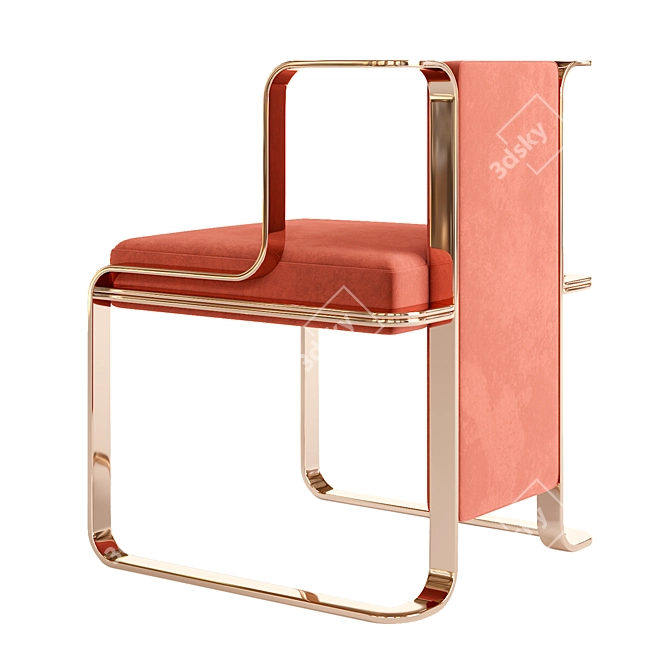 Jarman Dining Chair: Timeless Elegance 3D model image 2