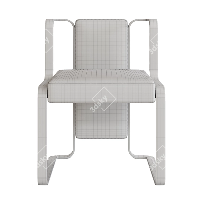 Jarman Dining Chair: Timeless Elegance 3D model image 3