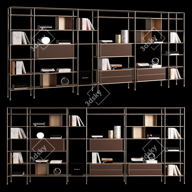 Rimadesio Wind: Sleek & Spacious Wardrobe 3D model image 1