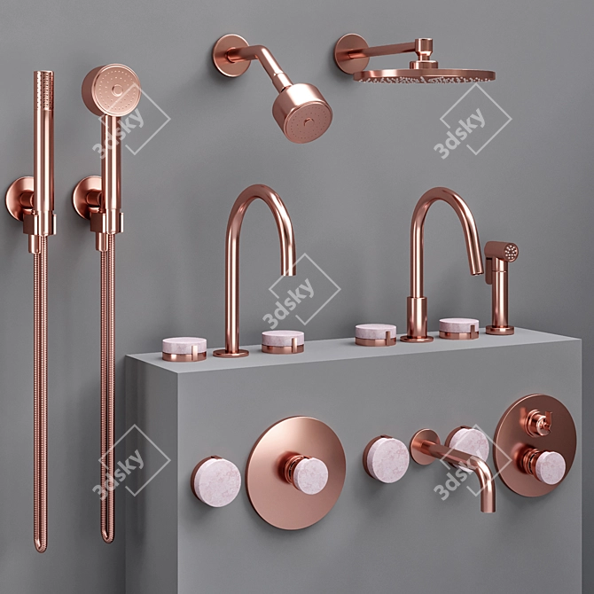 Elegant Watermark Elements Collection 3D model image 5