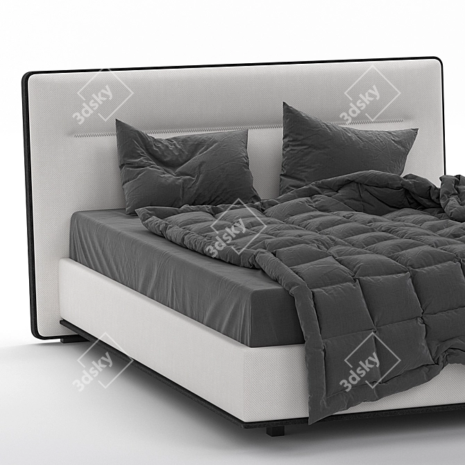 Modern Studio Interia Bed: 2210x1910x1130 3D model image 3