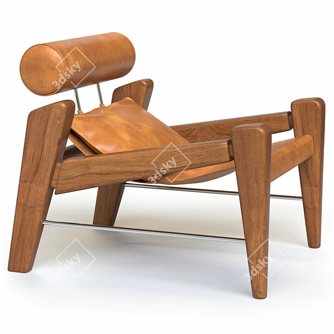 Serfa: Stylish and Comfortable Armchair 3D model image 1