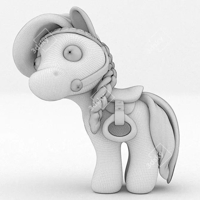 Interactive Horse Model: Fbx File Included 3D model image 3