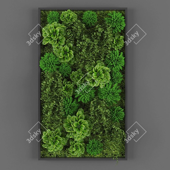 Green Oasis Vertical Garden 3D model image 1