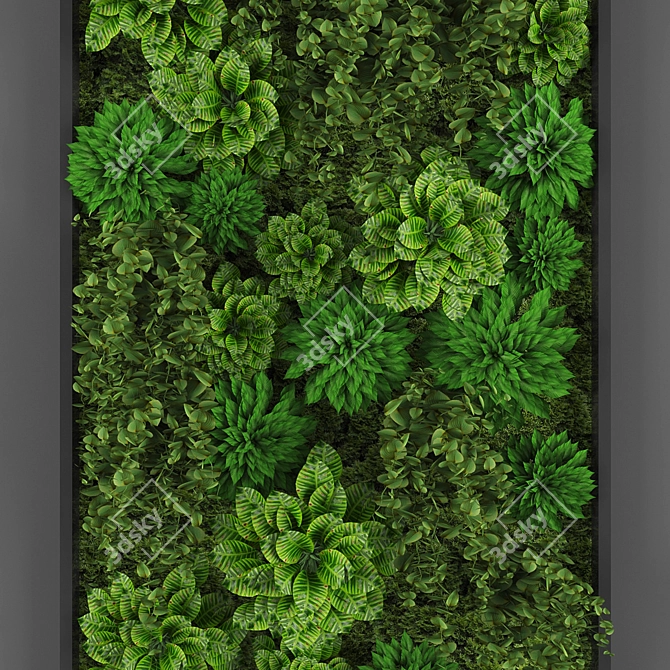 Green Oasis Vertical Garden 3D model image 2