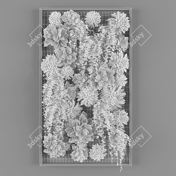 Green Oasis Vertical Garden 3D model image 3