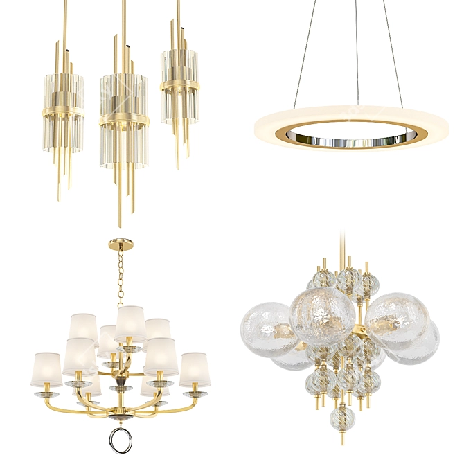 Modern Chandelier Collection 3D model image 1