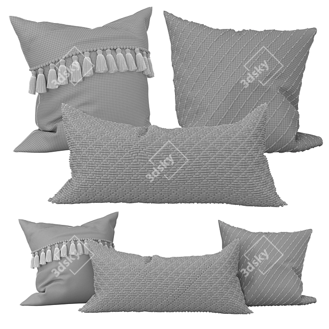 Bohemian Bliss Cushion Set 3D model image 2