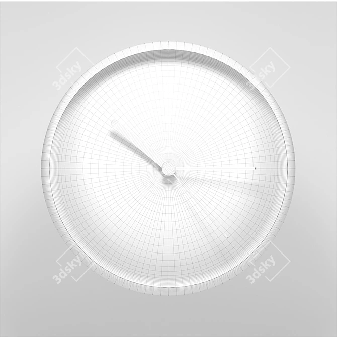 Elegant Turi Clock - Timepiece with Italian Style 3D model image 7