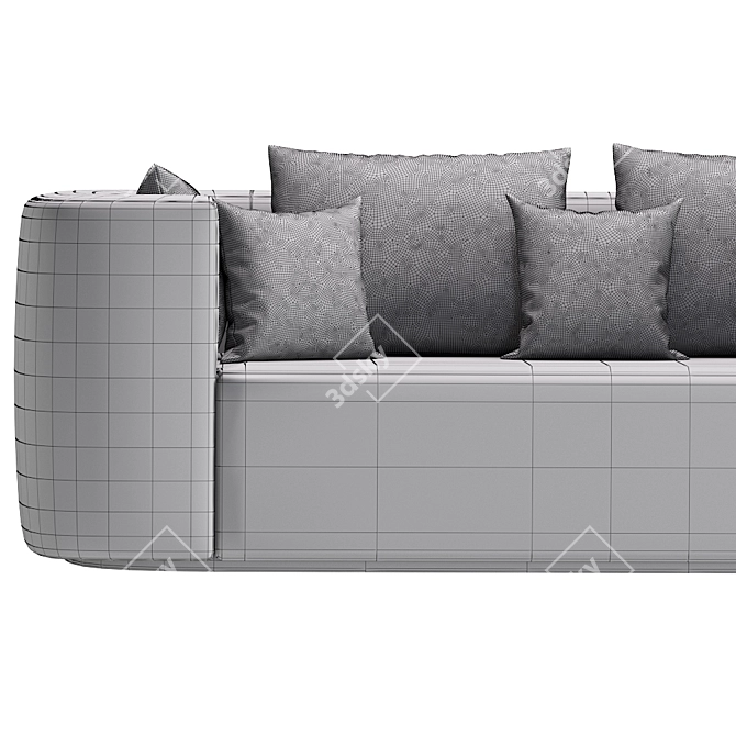 Elegant VP168 Sofa by Verpan 3D model image 5
