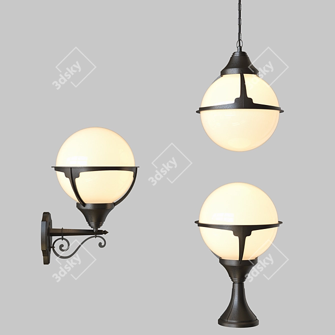 Elegant Monaco Lighting Collection 3D model image 1