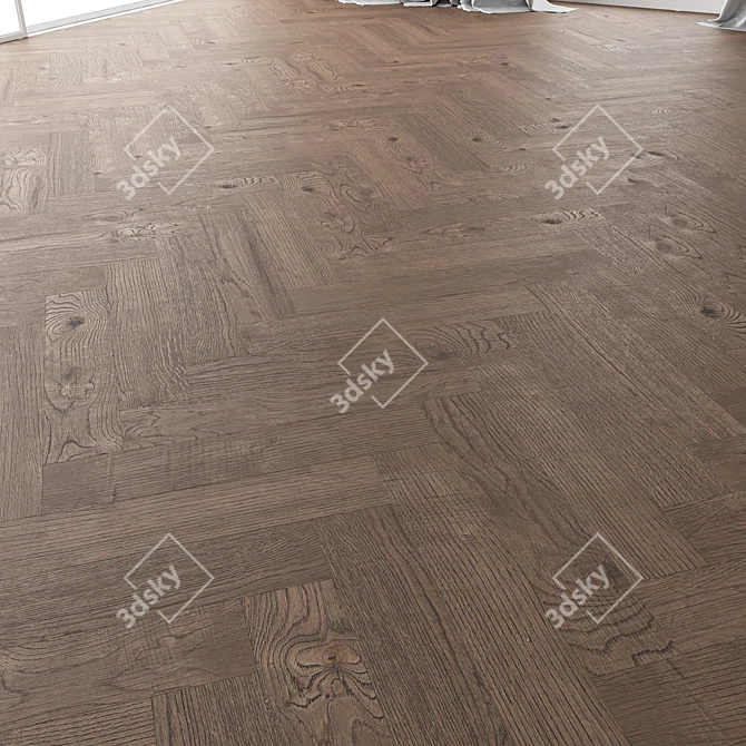 Wild Wood Parquet Oak Set 3D model image 4