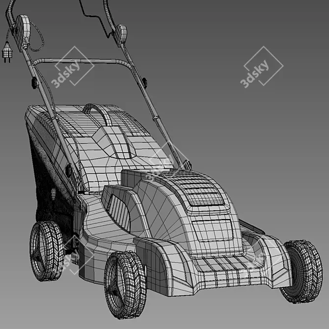 Powerful 4600S Lawn Mower 3D model image 4