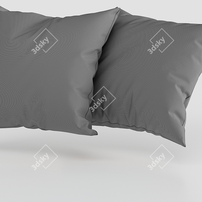 Patterned Cotton Pillows from H&M 3D model image 5