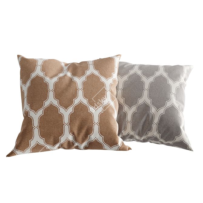 Patterned Cotton Pillows from H&M 3D model image 7