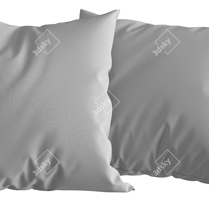 Patterned Cotton Pillows from H&M 3D model image 12