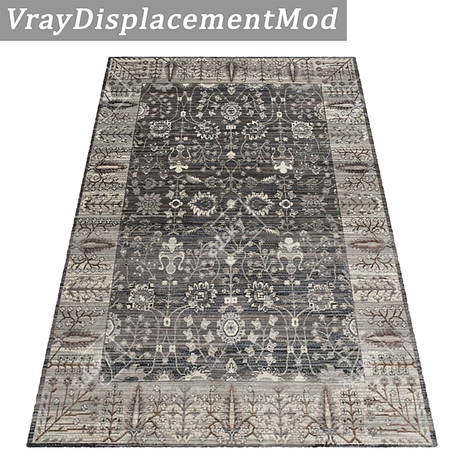 Luxury Rug Set with High-Quality Textures 3D model image 3