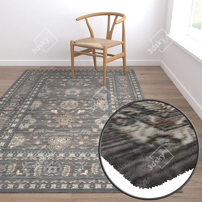 Premium Carpet Set | High-Quality Textures 3D model image 5