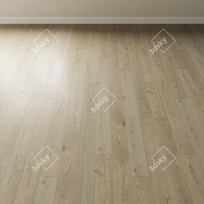 Inspire Albion Bleached Oak Parquet 3D model image 2