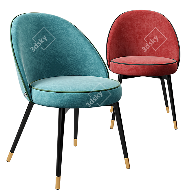 Elegant Cooper Dining Chair | High-quality Design 3D model image 1