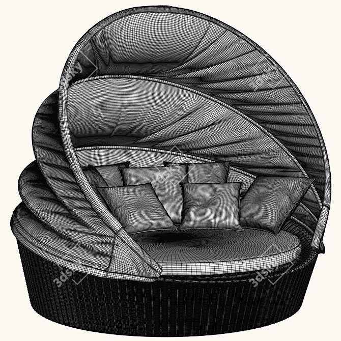 Modern Outdoor Seating: DEDON ORBIT 3D model image 3
