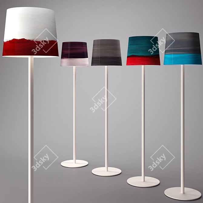 Aurora: The Sisters Floor Lamp 3D model image 1