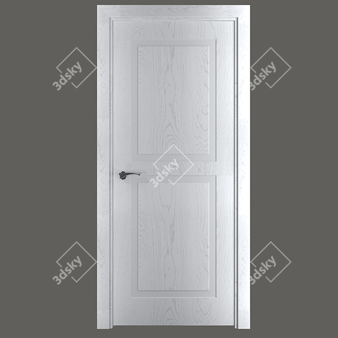 Nika 16.2 White Ash Interroom Door - Classic Collection 3D model image 1