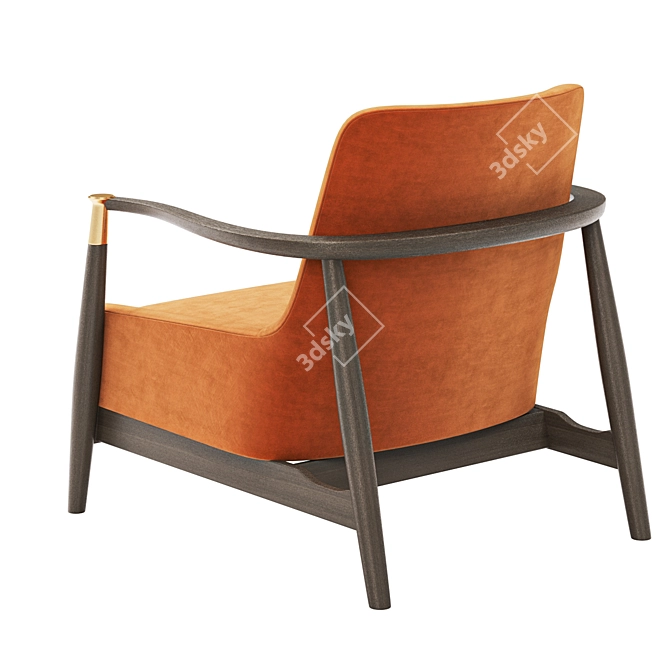 Elegant Fig Armchair by Julian Chichester 3D model image 2