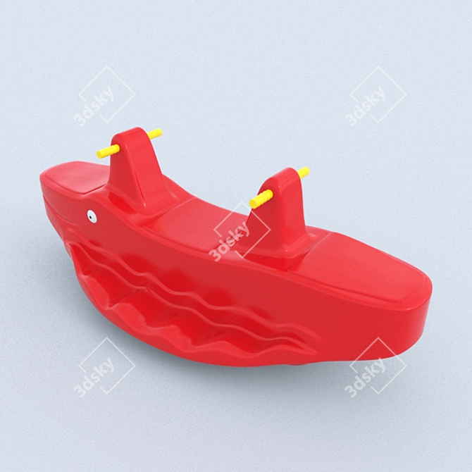 Croco Fun Seesaw 3D model image 2